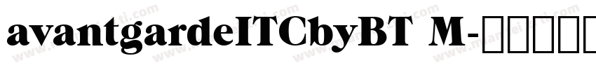avantgardeITCbyBT M字体转换